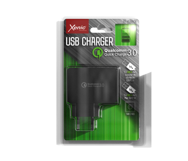 ARKAS 2xUSB QC 3.0A czarna Qualcomm Quick Charge 3.0 - 1439102 - zdjęcie 2